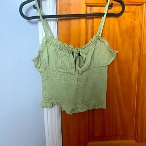 Crop trendy tank top. Stretchy and super comfy!